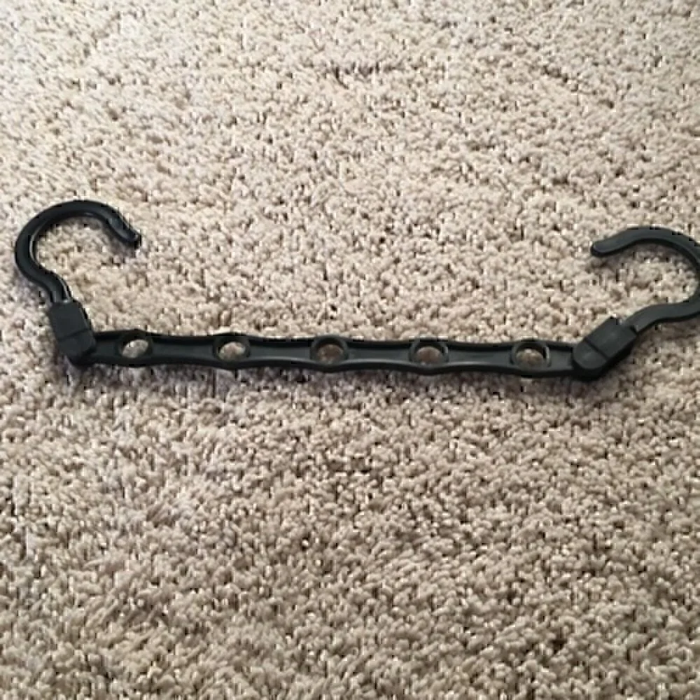 5 Black Wonder Hanger Max. Closet space saver organizer